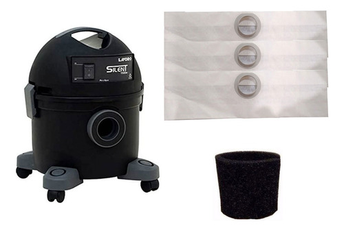 Kit 3 Sacos Aspirador Lavor Wash Silent 1500w + Filtro Motor