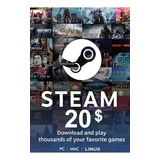 Gift Card Steam 20 Usd