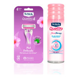 Kit Depilacion Schick Mujer Quattro + Gel Quattro Skin Thera