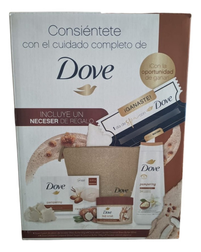 Dove Spa Jabon Liquido+exfoliante+jabon Barra 90g+neceser 