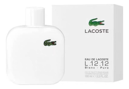 Lacoste L.12.12 Blanc Eau De Toilette 100 Ml Para Hombre 