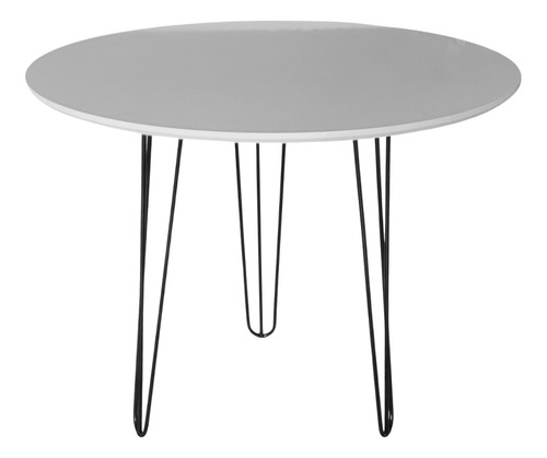 Mesa Jantar Redonda 60cm 3 Pés Triplo 1/4 Metal Hairpin Bgp