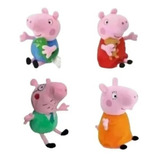 Peluche Familia Peppa Pig 4 Peluches 23 Cm 