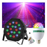 Conjunto De 2 Lâmpadas Led Giratórias Coloridas Para Festa 110v/220v