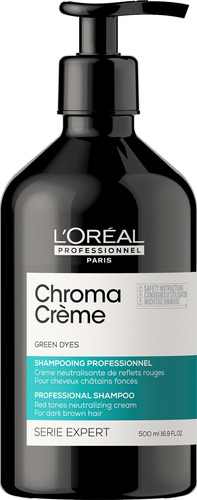 Shampoo Matizador Verde Chroma Crème Serie Expert 500 Ml