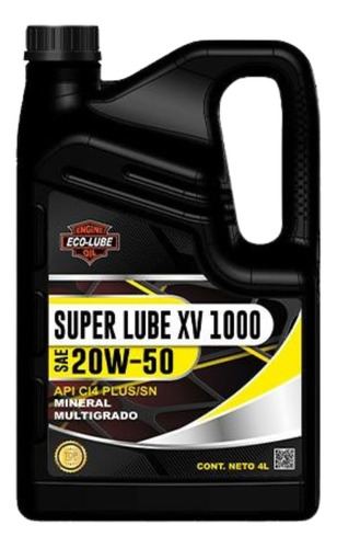 Aceite Mineral Super Lube Xv 1000 20w50 X 4l - Npcars