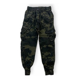 Pantalón Cargo Camuflado Importado Jogger Militar Unisex