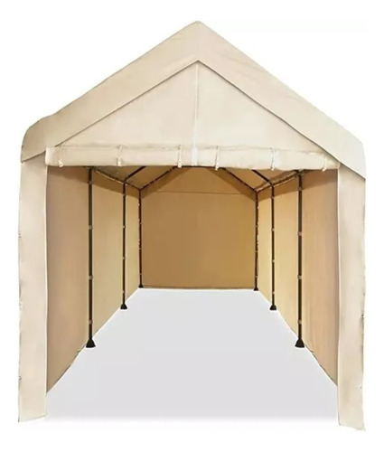 Toldo Carpa Gazebo Blanco Con Pared 3 X 6 Mts Uso Rudo