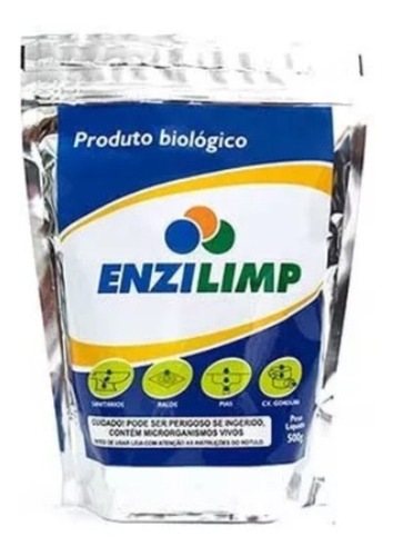 Enzilimp Biodegradador - 500g Limpa Fossa E Caixa Gordura
