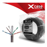 50 M Cable Utp Xcase Cat.6 Forro Gris De 8 Hilos 0.50mm 