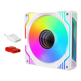 Cooler Ventoinha Pc 120mm Lex4 Infinity Snow Rgb Raibow