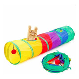 Brinquedo Interativo Para Gatos Pets Túnel Labirinto Colorid