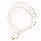 Pack X10 Cable Armado Para Velador 1.5m Con Tecla Y Enchufe