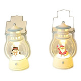 2 Lámparas Navideñas Pequeñas , Kit : Santa / Muñeco