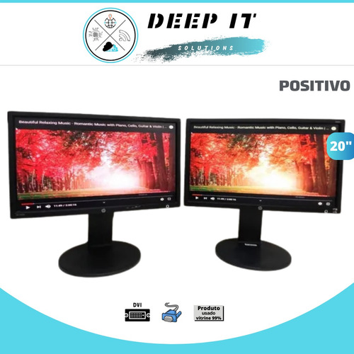 Monitor Positivo 20 Pol E2011p Bivolt Vga / Dvi