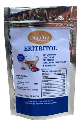 Eritritol Puro Calidad Premium Keto 250 Gr