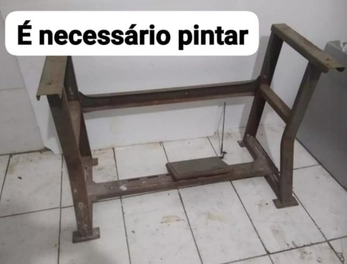 Mesa Ferragem Pé Para Maquina De Costura - Usado 