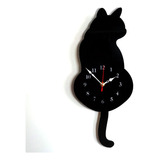 Nuevo Reloj De Acrílico Con Forma De Gato De Dibujos Animado