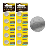 Kit 2 Cartelas Pilhas Baterias Toshiba Cr2032 3v 10 Unid