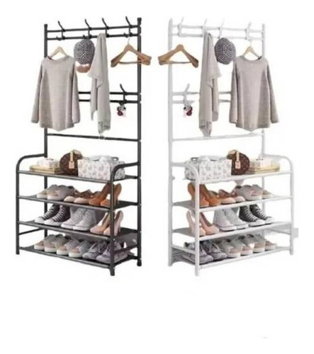 Organizador Multifuncional Rack Zapatero Perchero