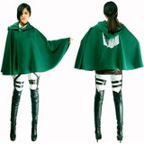 Attack On Titan Shingeki No Kyojin Capa Halloween Fiesta Cosplay Disfraz Para Niños Y Adultos