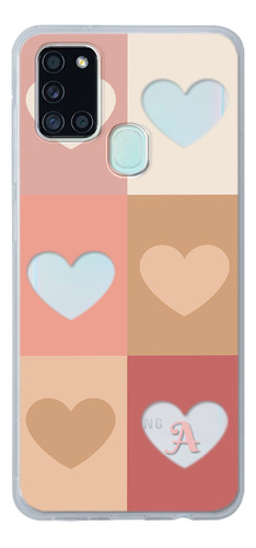 Funda Para Galaxy Para Mujer Corazones Con Letra Inicial