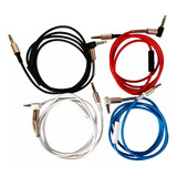 Cable Auxiliar 1 A 1 Con Microfono L Resorte Diadema 3.5mm
