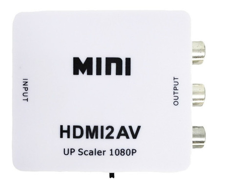 Mini Adaptador Conversor De Hdmi Para Video Composto Rca 2av