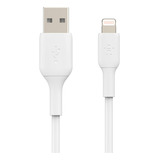 Cable Belkin Usb-a A Lightning 3 Metros Blanco