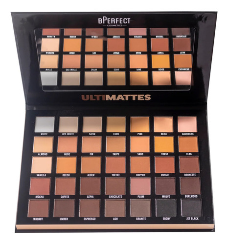 Sombras Para Ojos Bperfect Ultimatte Tonos Marrones Palette