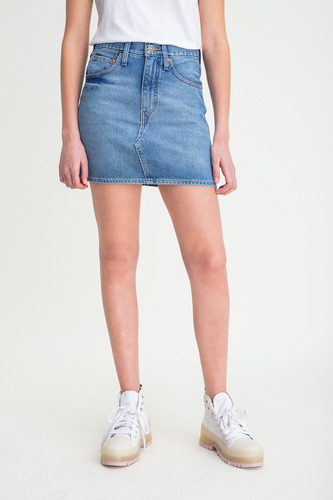 Falda Levi's Mujer Deconstructed Levi's® Skirt Mid Wash