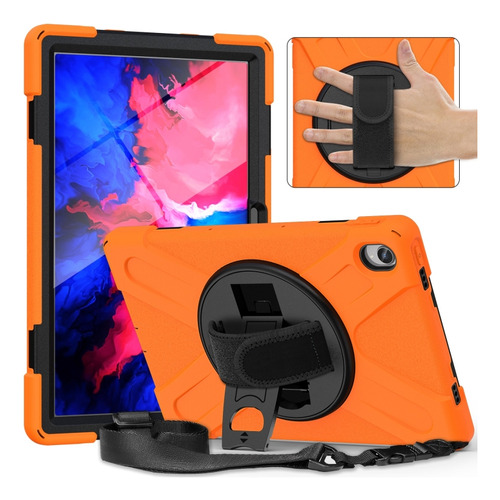 Funda De Pc De Silicona Naranja Para Lenovo Tab P11