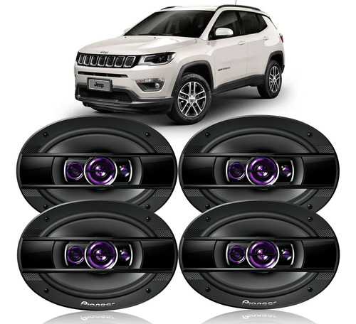 Kit Falante Jeep Compass 2017 A 2021 Pioneer 6x9 Polegadas 