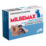 Vermifugo Elanco Milbemax Para Cães Até 5kg Con 2 Comp