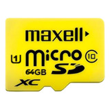 Tarjeta De Memoria Maxell Mcsd-64 Cl10 Uhs-1 Con Adaptador Sd 64gb