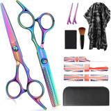 Kit De Tijeras De Corte De Pelo C/ 11 Piezas Profesional-luz