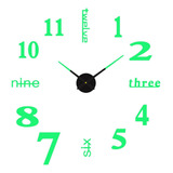 . Reloj De Pared Luminoso 3d Moderno, Pegatinas, Bricolaje,