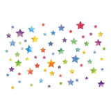 Pegatinas De Pared De Estrellas De Colores Para Cuartoes