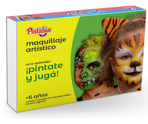 Maquillaje Artistico Infantil Serie Animales Pintafan Lfme