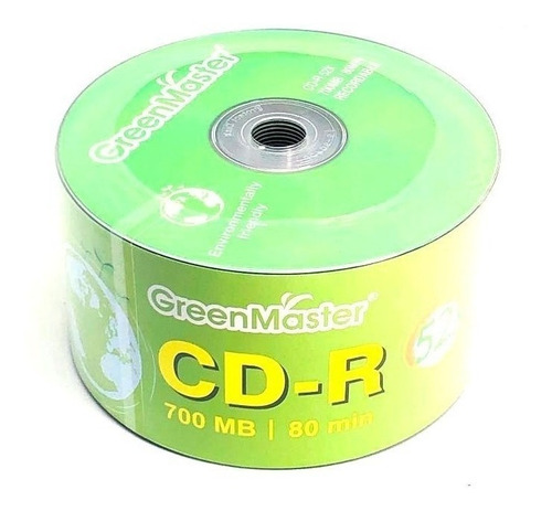 200 Cd Virgen Green Master  52x 700mb Facturad Full