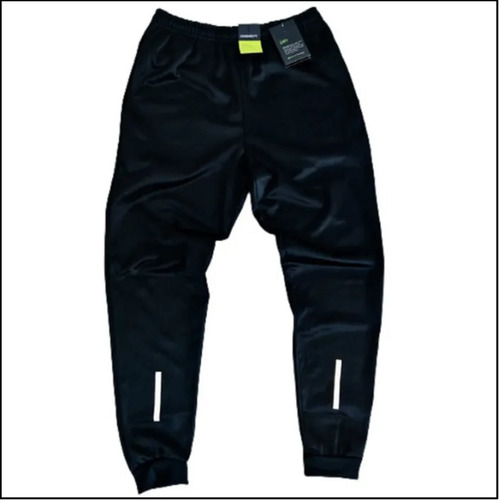 Calça Jogger Preta Masculina Dry Fit Com Fitas Esportiva