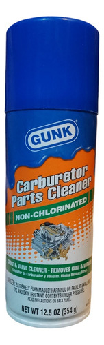 Limpia Carburadores Gunk Non-chlorinated Peso Neto 354 Grs 