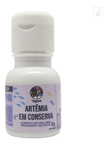 Artêmia Yepist 2g Em Conserva Alimentação Natural P/ Peixes