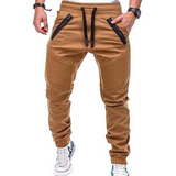 Pantalones De Joggers Ajustados Lisos Para Hombre, Gimnasio,