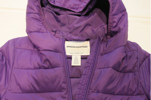 Campera Amazon Essentials Violeta Con Capucha Para Niña