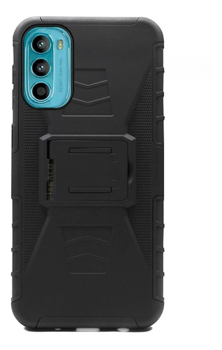 Funda Case Compatible Moto Uso Rudo Con Clip Protector