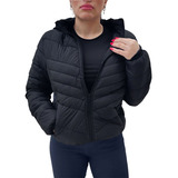 Campera Mujer Inflable Capucha Con Piel Termica Moda Dama 