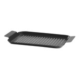 Plancha Grill Acero 33x18 Parrilla Cocina Verduras Pescado 