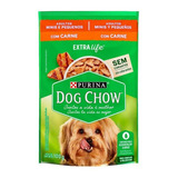 Alimento Dog Chow Salud Visible Sin Colorantes Para Perro Adulto De Raza Mini Y Pequeña Sabor Carne En Sobre De 100g