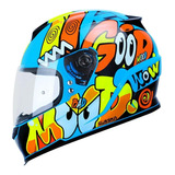 Casco Shaft Sh502 Azul Ama Lazy Brillante Cerrado P